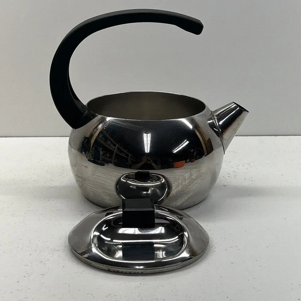 Vintage Tramonita‎ 18/10 Stainless Steel 2-quart Tea Kettle Made In Brazil